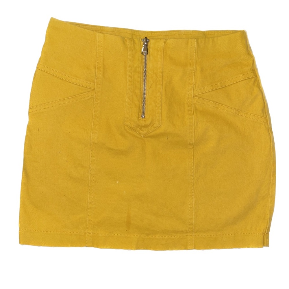 Denim yellow skirt✨